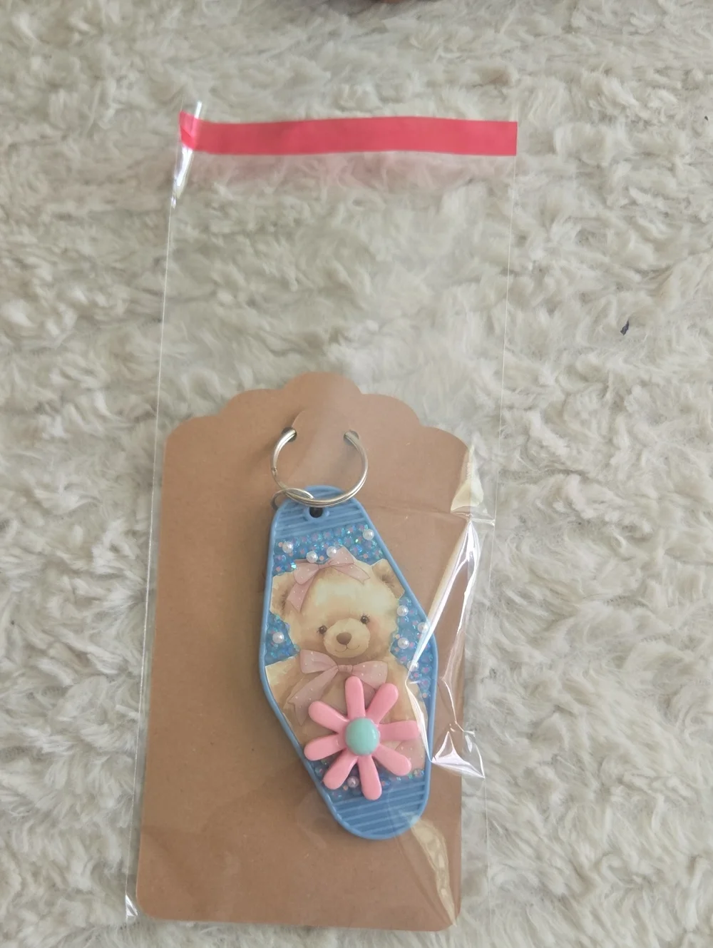 Keychain Handmade Blue 
